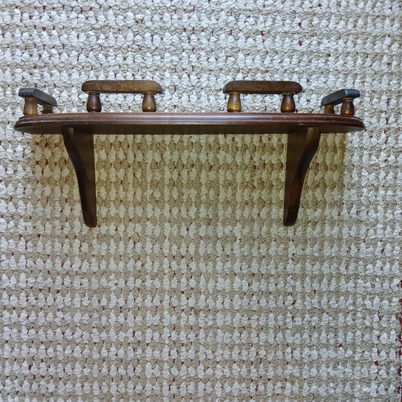 Rustic Wooden Wall Shelf - Picture 1 of 4